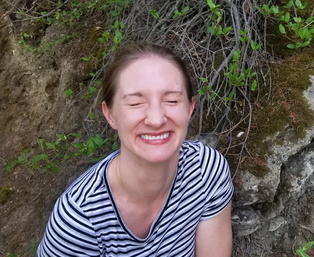 Chloe Fowler laughing outdoors